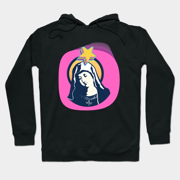 Pink our lady Hoodie by Museflash